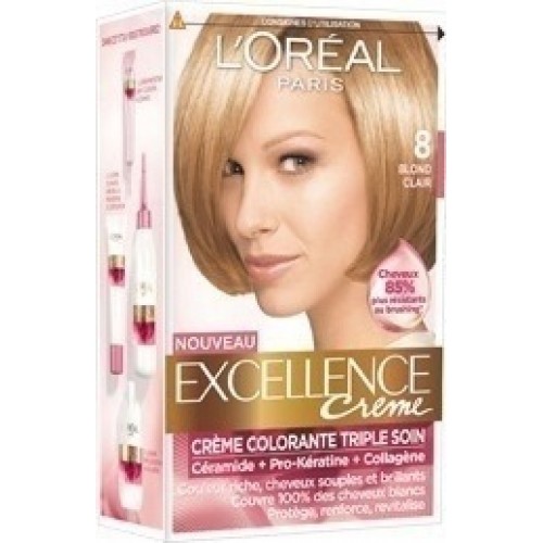 L'Oréal Excellence Cream No8 Ξανθό Ανοιχτό 48ml